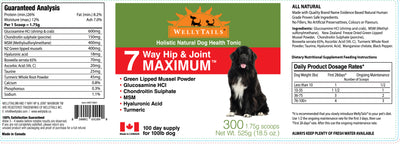 WellyTails 7-Way Hip & Joint MAXIMUM, Chicken & Beef Free