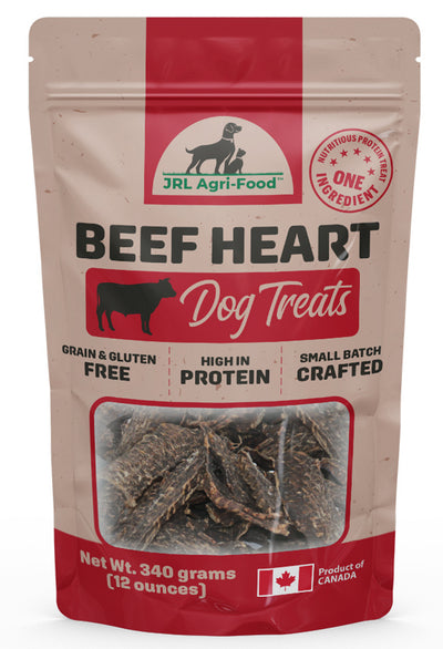 Beef Heart Dog Treat – 340 grams (12 oz.) All-Natural, Single Ingredient,  For Small to Large Dogs