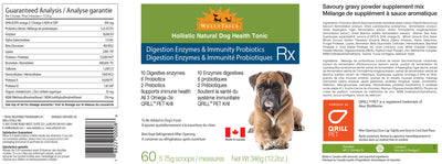 WellyTails Digestion Enzymes & Immunity Probiotics Dog Rx
