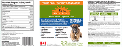 WellyTails Digestive Enzymes & Probiotics ADVANCED