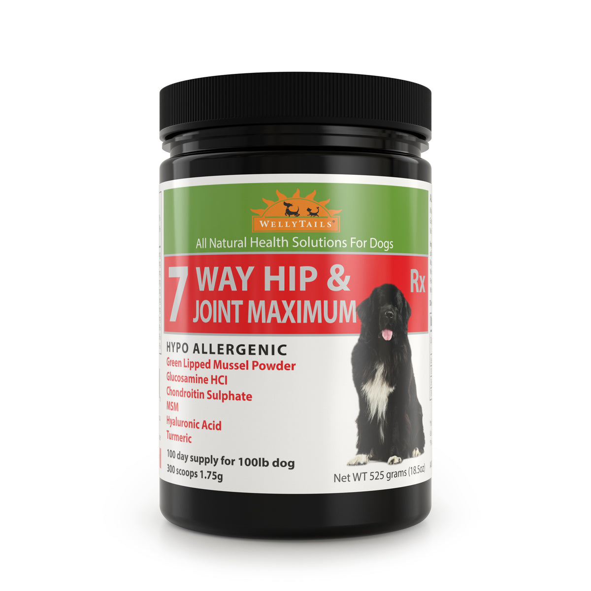 WellyTails Hypo-Allergenic Dog 7 Way Hip & Joint MAXIMUM